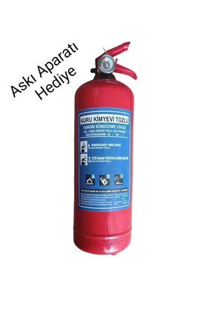2 kg Kuru Kimyevi Tozlu Yangın Söndürme Tüpü 4 Yıl Garantili (Askı Aparatlı) Oto Muayene