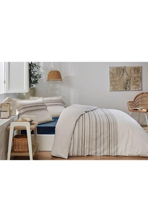 Coser Tek Kişilik Çarşafı Lastikli Nevresim Takımı-%100 Pamuklu