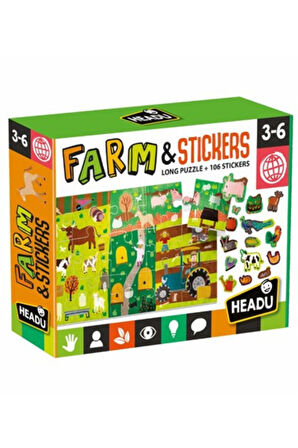 Puzzle + Stickers The Farm