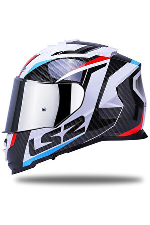 Storm 2 Racer Mavi-kırmızı Kask
