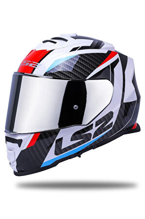 Storm 2 Racer Mavi-kırmızı Kask