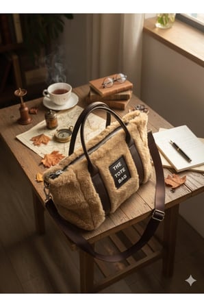 Kadın Vizon Kolon Askılı Kürklü Peluş Çapraz Çanta