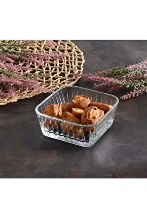 paşabahçe frezya 4lü kare kase çerezlik sosluk