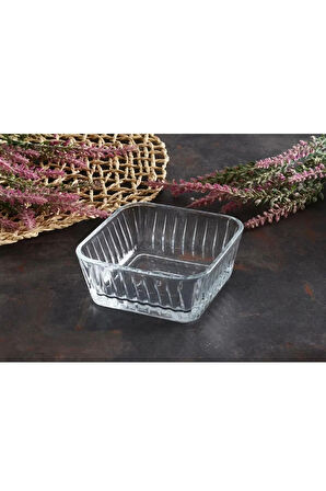 paşabahçe frezya 4lü kare kase çerezlik sosluk