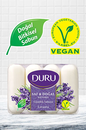 Saf & Doğal Kaynaklı Lavanta 16 Adet Güzellik Sabunu 4x280gr