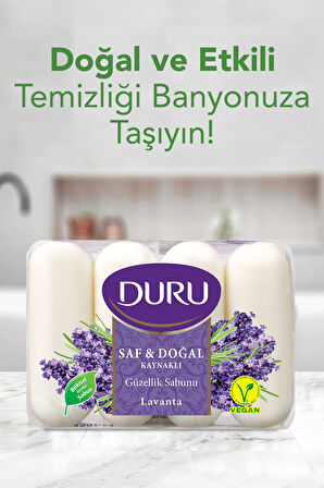 Saf & Doğal Kaynaklı Lavanta 16 Adet Güzellik Sabunu 4x280gr