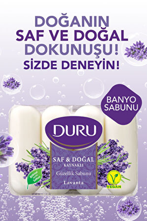 Saf & Doğal Kaynaklı Lavanta 16 Adet Güzellik Sabunu 4x280gr