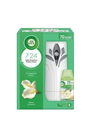 Freshmatik Koku Makinesi Beyaz + Yedek Oda Kokusu 250 ml - Bahar Çiçekleri