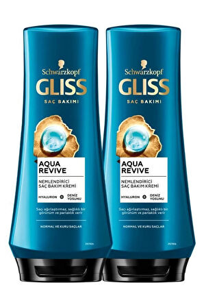 Aqua Revive Hyaluron Ve Deniz Yosunu Içeren Nemlendirici Saç Kremi 360 ml X 2 Adet