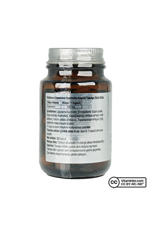 Venatura Lipozomal Kuersetin 30 Kapsül