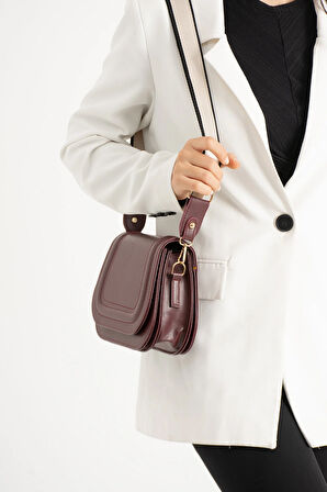 Kadin 5 Bölmeli Astarlı Kapaklı çıt çıt Kapama El Kol Ve Omuz Çantası