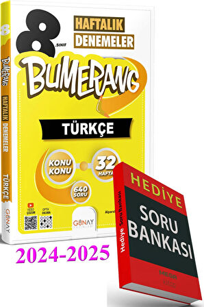 8.Sınıf Bumerang 32’lik Haftalık TÜRKÇE Denemeleri