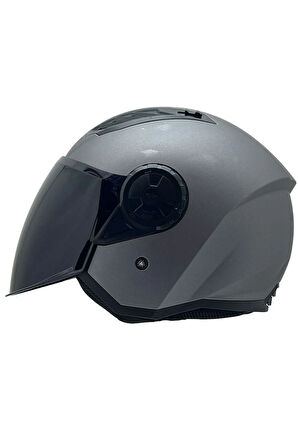 AIRFLOW 2 MAT TITANIUM KASK SİYAH CAM