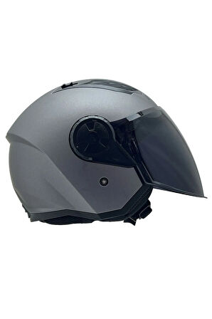 AIRFLOW 2 MAT TITANIUM KASK SİYAH CAM