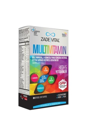 Zade Vital Multivitamin 30 Kapsül