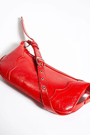 Omuz çantası  baget zımbalı çanta