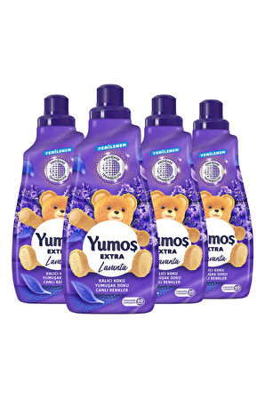 Yumoş Extra Konsantre Çamaşır Yumuşatıcısı Lavanta 1440 ml 60 Yıkama 4 Adet