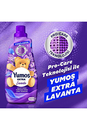 Yumoş Extra Konsantre Çamaşır Yumuşatıcısı Lavanta 1440 ml 60 Yıkama 4 Adet