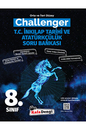 8.Sınıf Challenger T.C. İnkılap Tarihi Soru Bankası (Tümü Video Çözümlü)
