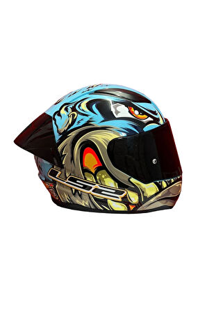 RAPID 2 SPOX GRİ-KIRMIZI KASK ŞEFFAF KASK CAMI HEDİYELİ