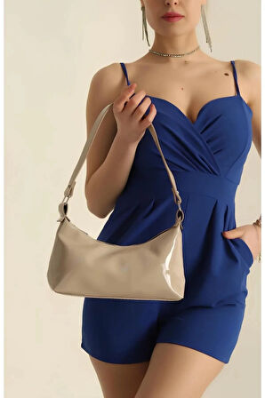 Kadın Vizon Rugan Omuz Çantası