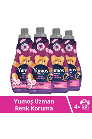 Yumoş Uzman Renk Koruma Konsantre Yumuşatıcı 4x1200ml