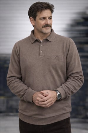 KIŞLIK ,PAMUKLU TÜYLENME YAPMAYAN ,POLO YAKALI, CEPLİ, BABA KAZAĞI,KAHVE RENGİ.3XL.4XL