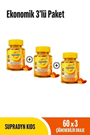 Kids 60x3 Ekonomik 3'lü Paket