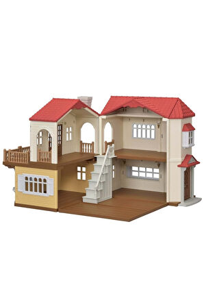 Erfa Grup - Sylvanian Families Kırmızı Çatılı Işıklı Şehir Evi
