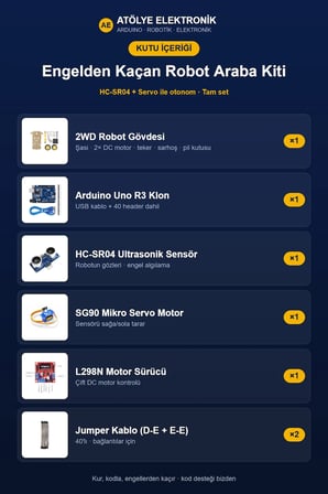 2wd akıllı robot araba şasi kiti diy pleksi tekerlek motor çizgi i̇zleyen engelden kaçma