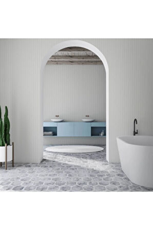 Seyyah 1307-2 Klasik Düz Duvar Kağıdı (gümüş)