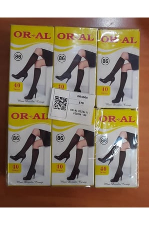 Kadın Muz Çorap 6 Adet Ortakalın Pantolon Çorabı 38 BRONZ