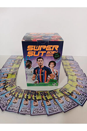 Süper Futbolcu Kartları 450 Adet Kutulu 150 Paket Vardır Yeni Sezon Oyun Kartları