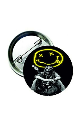 Kurt Cobain - Nirvana Buton Rozet