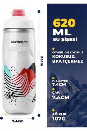 Soğuk Tutma Özellikli Bisiklet ve Sporcu Matarası