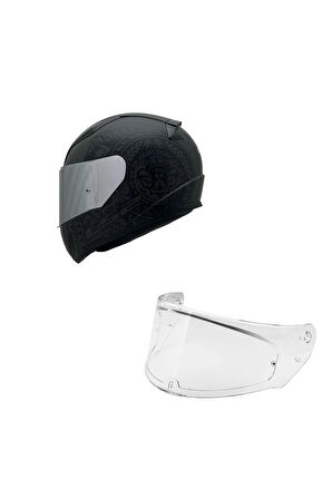 RAPID 2 TAKAROA MAT SİYAH KASK RENKLİ CAM