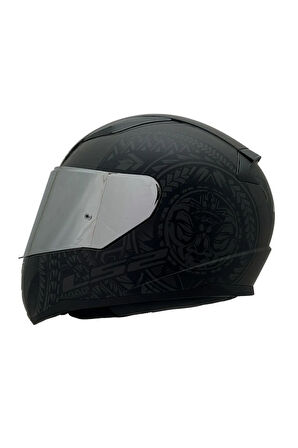 RAPID 2 TAKAROA MAT SİYAH KASK RENKLİ CAM