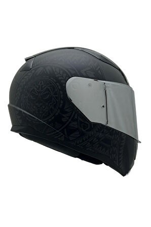 RAPID 2 TAKAROA MAT SİYAH KASK RENKLİ CAM