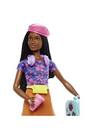 Barbie Brooklyn Seyahat Bebeği Ve Aksesuarları Hgx55 Lisanslı Ürün