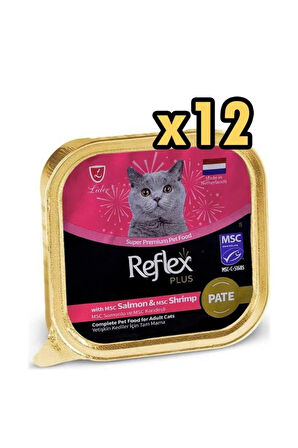 Plus Pate Somonlu Ve Karidesli Kedi Konservesi 85 Gr x 12 Adet