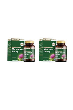 Nutraxin Milk Thistle 200 Mg 60 Tablet 2 Adet