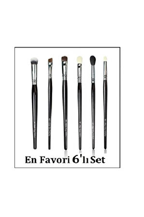 Premıum NasBrushSet110 Makyaj Fırça 6'lı Set