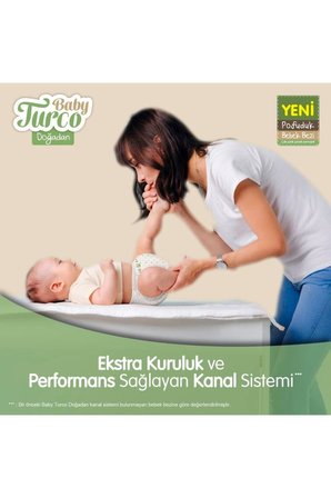 Baby Turco Doğadan Süper Avantaj Paketi Pofuduk Bebek Bezi 5 Numara Junior 156 Adet