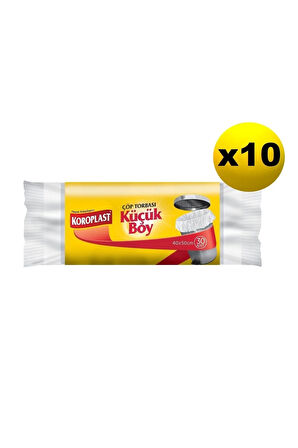 Güçlü Küçük Boy 30 Lu Çöp Torbası X 10 Paket