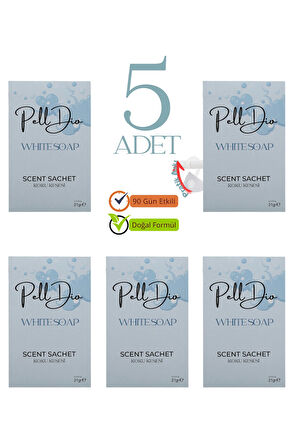 5'li Beyaz Sabun Dolap Kokusu, Ayakkabılık Ve Çekmece Kokusu Kesesi