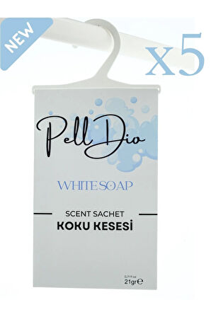 5'li Beyaz Sabun Dolap Kokusu, Ayakkabılık Ve Çekmece Kokusu Kesesi