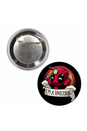 Deadpool Unicorn Rozet