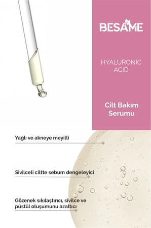 Hyaluronik Asit Yoğun Nemlendirici Cilt Bakım Serumu 30 ml