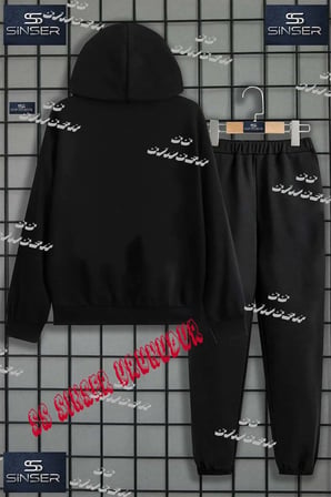 Çocuk Unısex "DARE TO START BYZ"Baskılı Kapşolu Eşofman Takımı