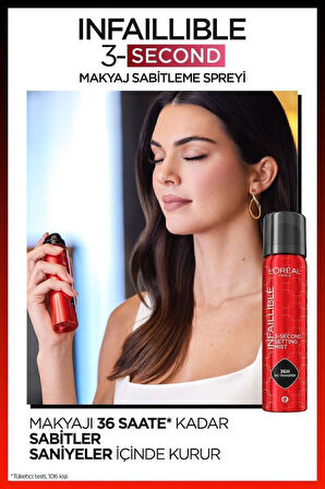 L'Oreal Paris Infaillible 3-Second Makyaj Sabitleme Spreyi – Setting Spray